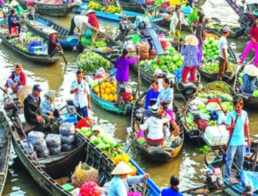 Mercado flotante de Cai Rang