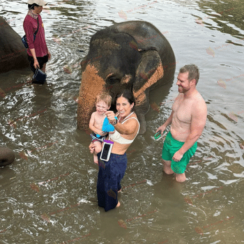 Bangkok - Kanchanaburi - Paseo de elefante