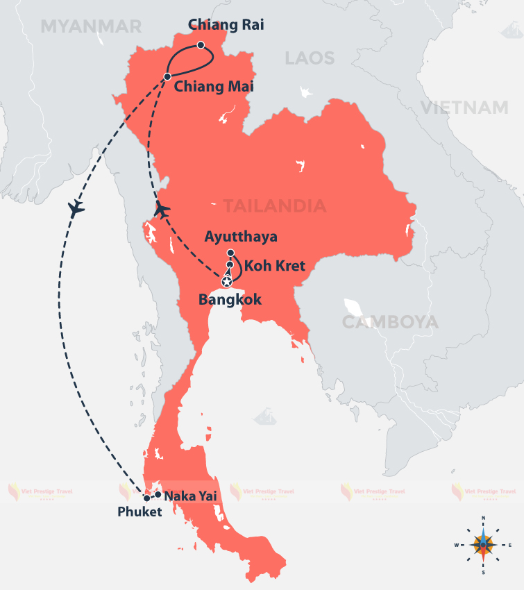 CIRCUITO DE CRUCERO LUJOSO POR TAILANDIA