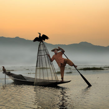 Tour en barco por lago Inle