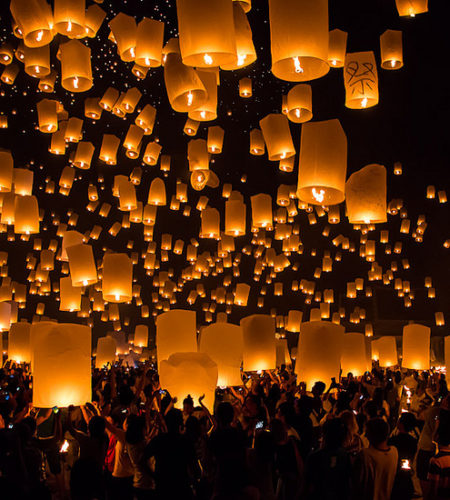 loy krathong chiang mai tailandia