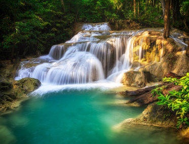 erawan cascada kanchanaburi tailandia