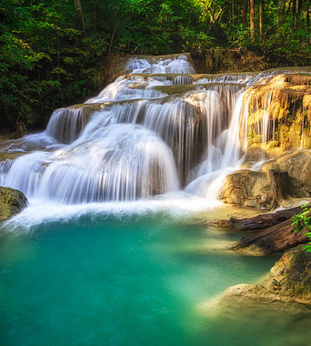 erawan cascada kanchanaburi tailandia