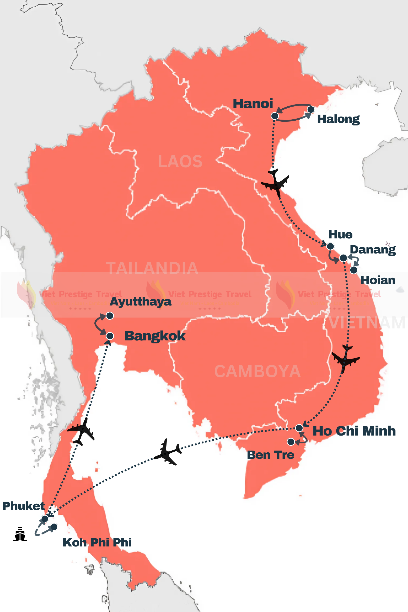 TOUR FAMILIAR EN VIETNAM Y TAILANDIA DURANTE 14 DÍAS