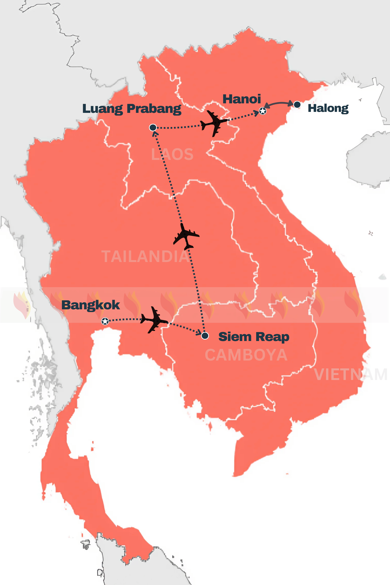 TOUR CLÁSICO A TAILANDIA, CAMBOYA, LAOS Y VIETNAM