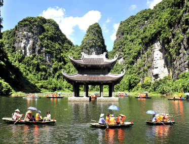 Paseo en barco en Ninh Binh