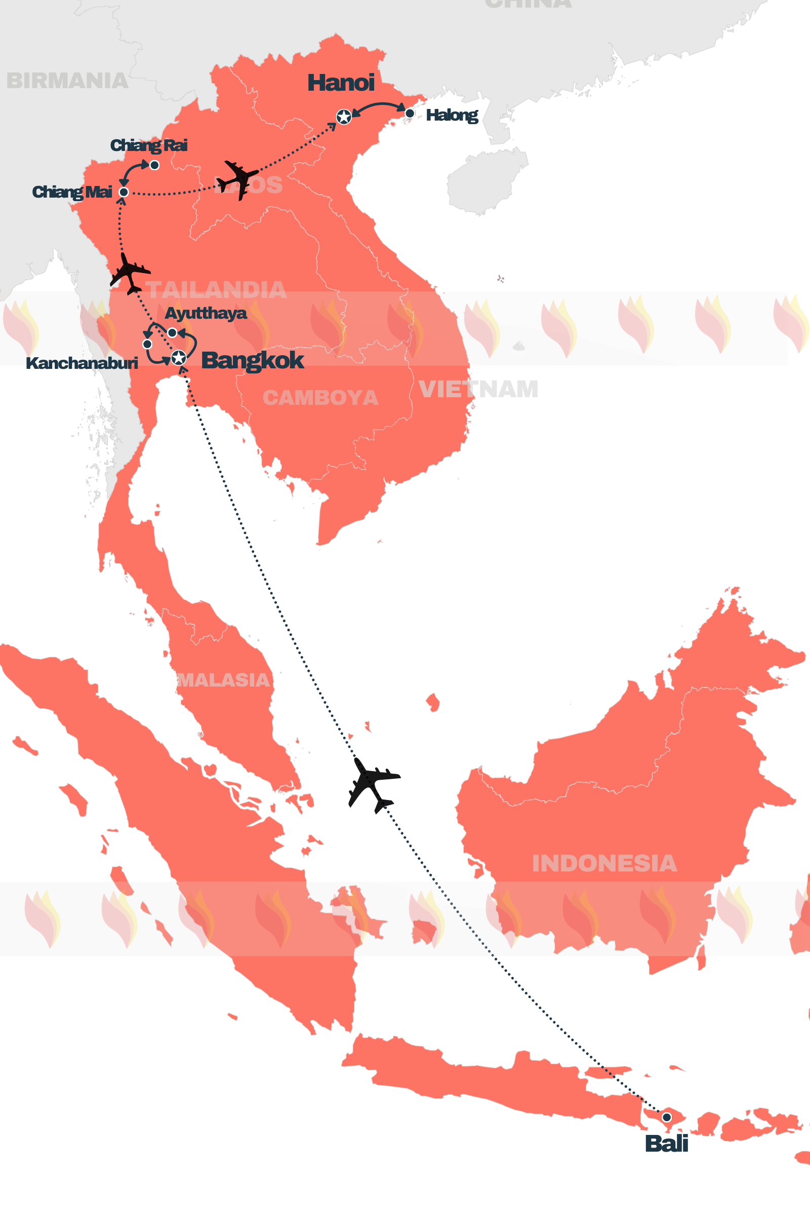 VIAJE COMBINADO POR BALI TAILANDIA Y VIETNAM