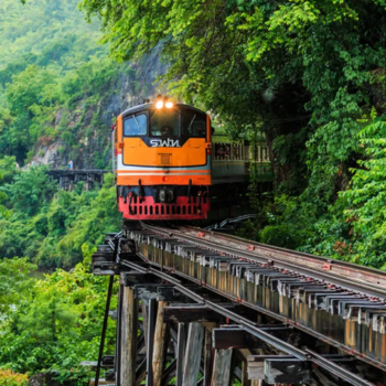 Mercado flotante de Damnoen Saduak - Ferrocarril de la Muerte