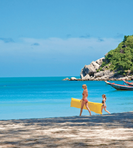 retiro en playa en sudeste asiático