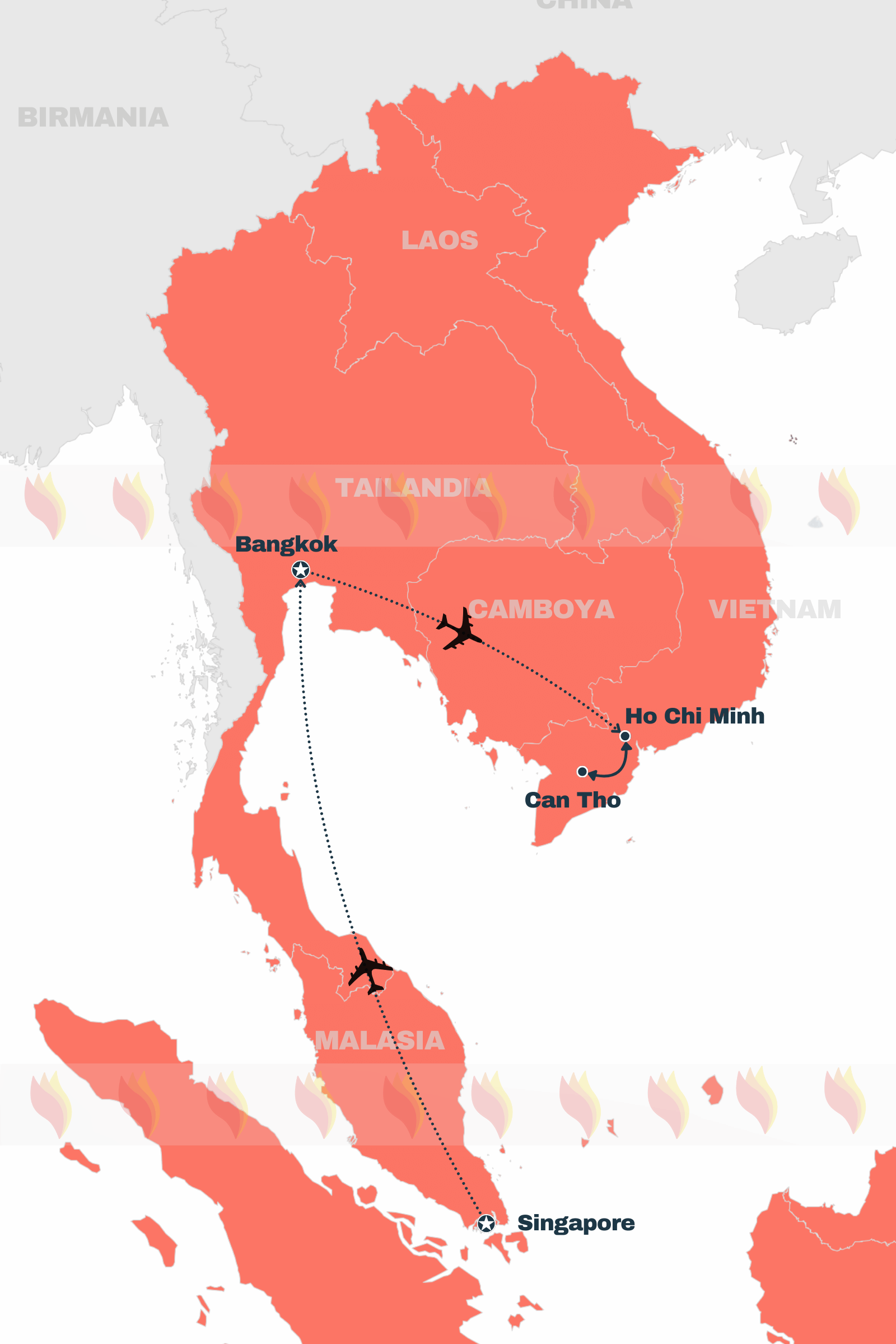 CIRCUITO PRIVADO POR SINGAPUR TAILANDIA VIETNAM